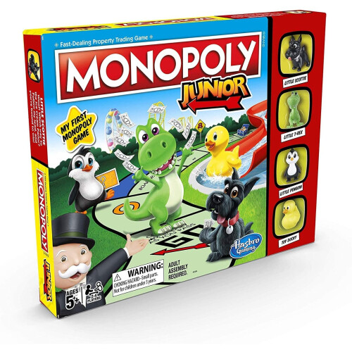 Monopoly Hasbro Gaming Monopoly Junior Game With PLay Money 2
