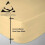 (Latte, Double) 100% Egyptian Cotton 200 Thread 40CM Fitted Sheet 1