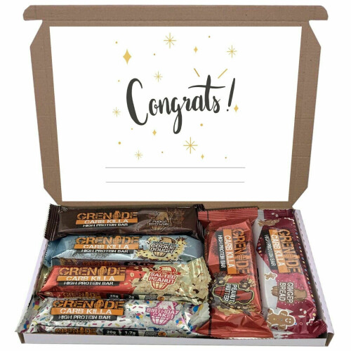 (Congrats) Grenade Mixed 6 Flavour Bars Bar Gift Hamper Box