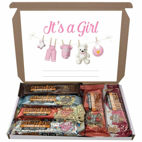 (Its A Girl) Grenade Mixed 6 Flavour Bars Bar Gift Hamper Box