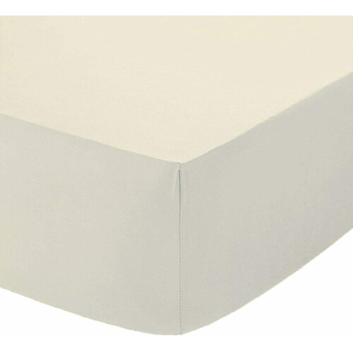 (Cream, Single) Fitted Sheet 100% Egyptian Cotton 200 Thread Count