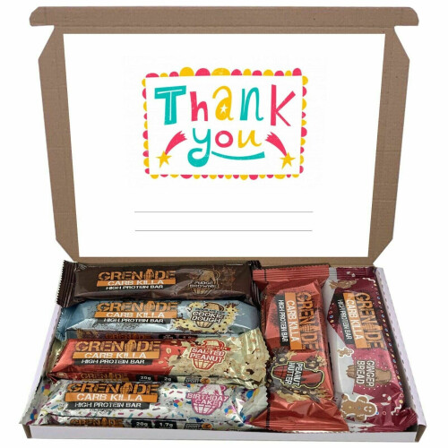 (Thank You) Grenade Mixed 6 Flavour Bars Bar Gift Hamper Box