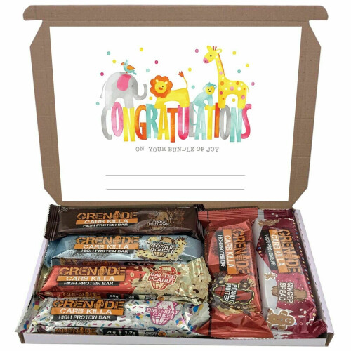 (Congratulation) Grenade Mixed 6 Flavour Bars Bar Gift Hamper Box