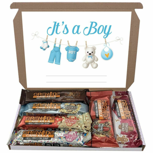(Its A Boy) Grenade Mixed 6 Flavour Bars Bar Gift Hamper Box