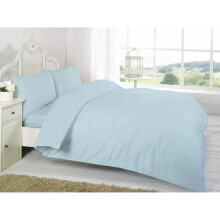 (Aqua, Double) 100% Egyptian Cotton 200 Thread 40CM Fitted Sheet