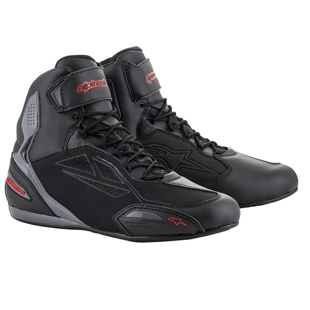 (41, Blk/Grey/Red) Alpinestars Faster-3 Ds Shoes Motorcycle Motorbike Racing Sports Blk/Grey/ Red 8033637966212