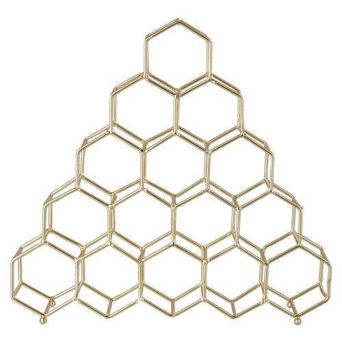 Premier Housewares Vertex 15 Bottle Gold Plated Spice Rack