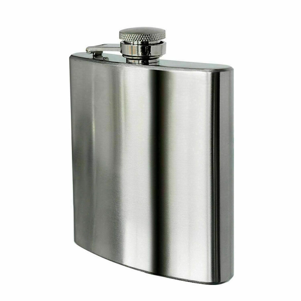 Stainless Steel Hip Flask Drink Whiskey 8oz Vodka Case Holder Pocket