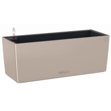 (Sand Brown, H19 L50 W19 cm) LECHUZA BALCONERA Color Poly Resin Window Box Self-watering Planter with Substrate