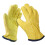 (Medium) Soft Leather Lorry Driver Safety Work Gloves Fleece Cotton Lined 1