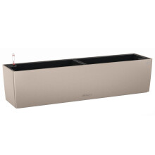 (Sand Brown, H19 L80 W19 cm) LECHUZA BALCONERA Color Poly Resin Window Box Self-watering Planter with Substrate