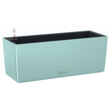 (Pastel Green, H19 L50 W19 cm) LECHUZA BALCONERA Color Poly Resin Window Box Self-watering Planter with Substrate