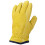 (Medium) Soft Leather Lorry Driver Safety Work Gloves Fleece Cotton Lined 2