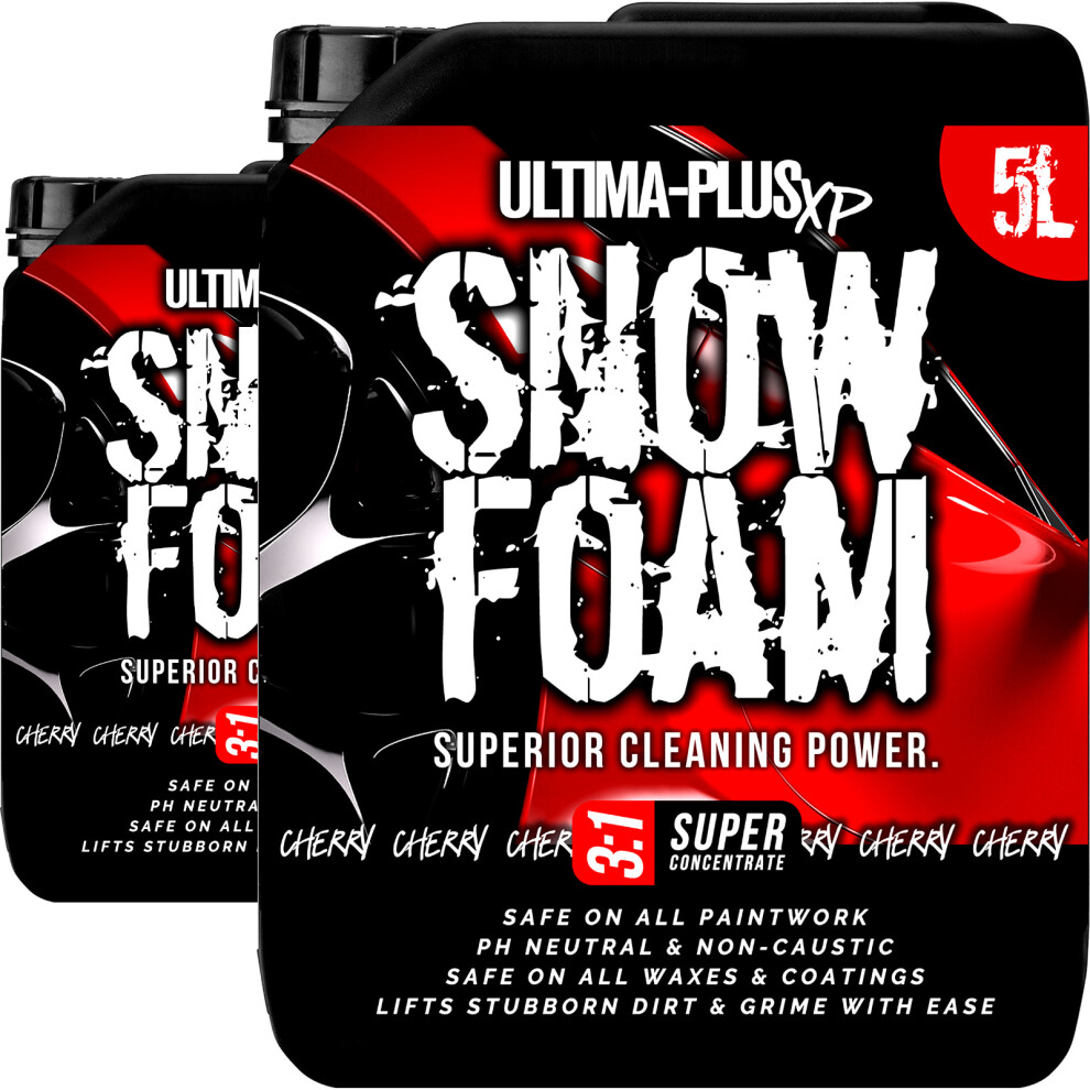 (Cherry, 10L) Ultima Fragranced Super Thick Snow Foam Shampoo 5060742218854