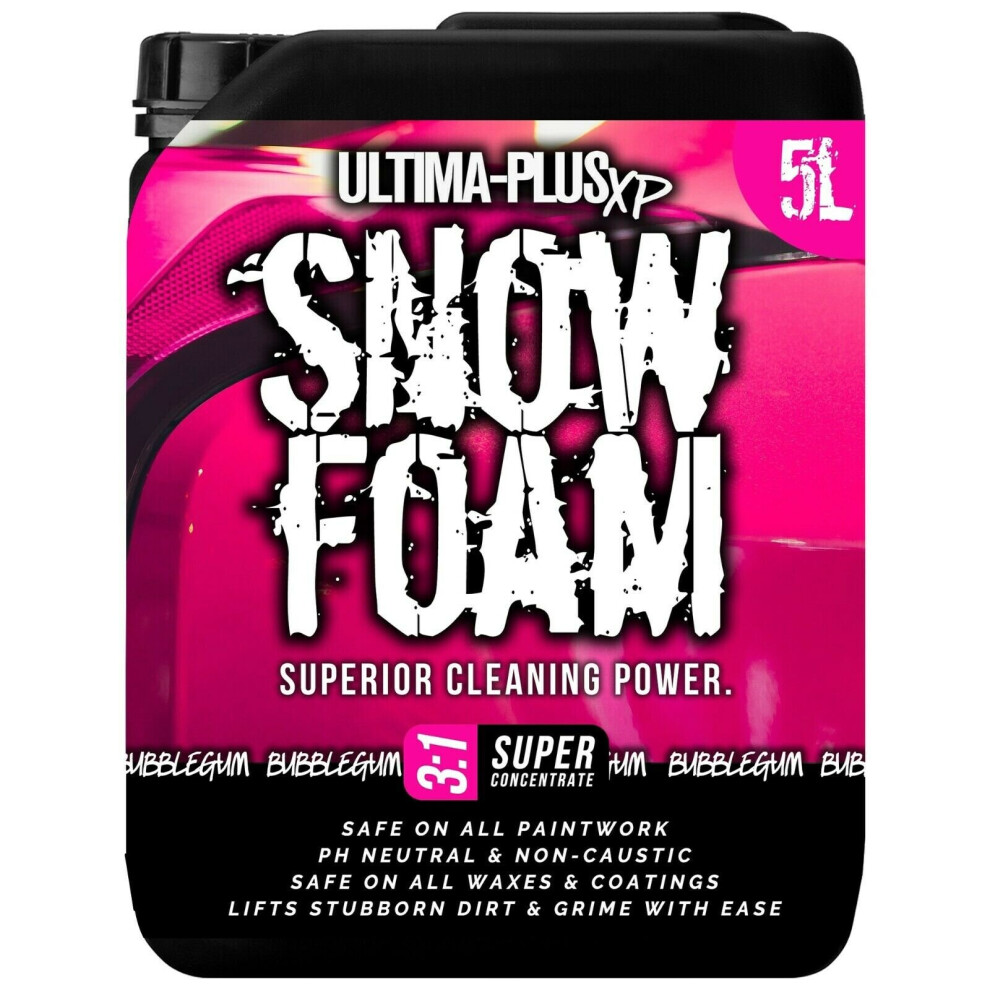 (Bubblegum, 5L) Ultima Fragranced Super Thick Snow Foam Shampoo - Image 3