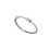 K & S Sterling Silver Sparkling Double Hearts Baby Bangle Bracelet 6