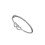 K & S Sterling Silver Sparkling Double Hearts Baby Bangle Bracelet 4