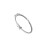 K & S Sterling Silver Sparkling Double Hearts Baby Bangle Bracelet 7