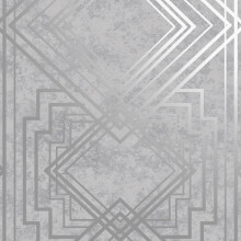 Holden Decor Obsidian Delano Grey Silver Wallpaper 75943