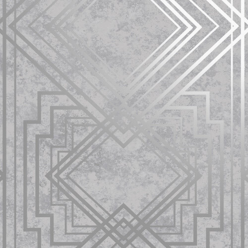 Holden Decor Obsidian Delano Grey Silver Wallpaper 75943