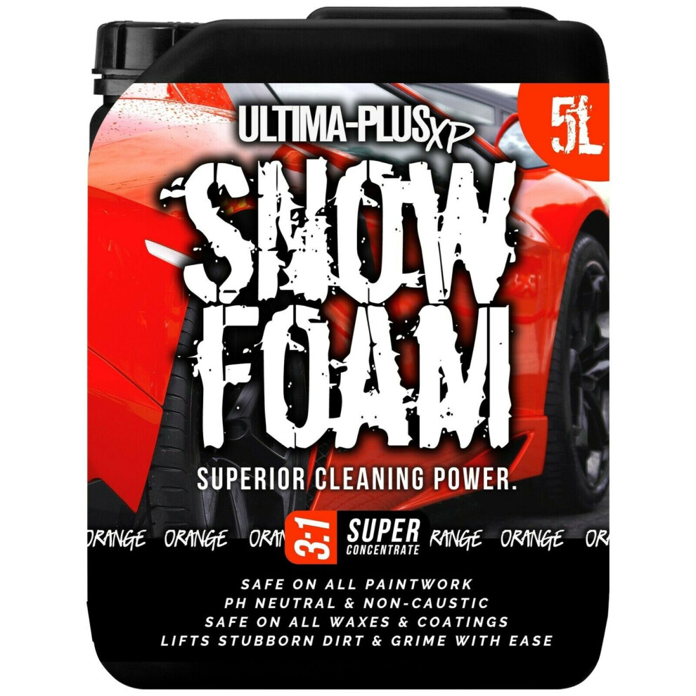 (, 5L) Ultima Fragranced Super Thick Snow Foam Shampoo Orange 5056411301880
