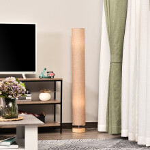 120 cm Floor Lamp Warm Lighting with Fabric Shade for Home Cream, Best