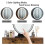 Costway Vanity Table Set Make up Dressing Table Desk Cushioned Stool w/Mirror 7