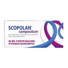 Scopolan Compositum 10mg + 250mg, 10 sugar-coated tablets Heartburn