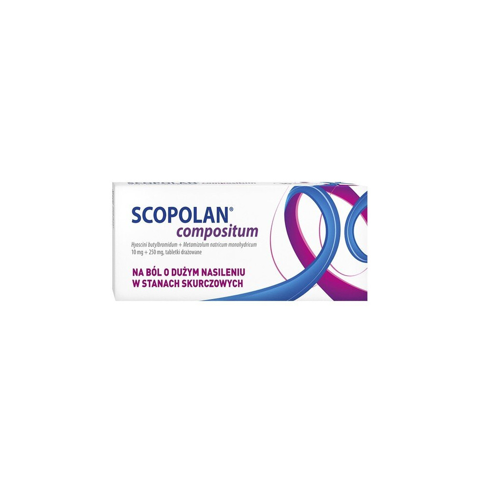 Scopolan Compositum 10mg + 250mg, 10 sugar-coated tablets Heartburn