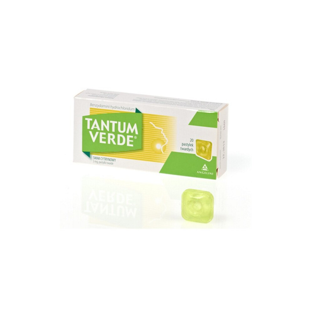 Angelini Tantum Verde, Lemon Flavor, 30 Pastylek Sore Throat Cold & Flu