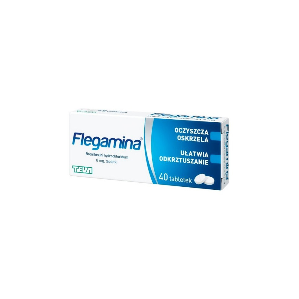 Flegamina, 8mg, 40 tablets Sore Throat Cold & Flu