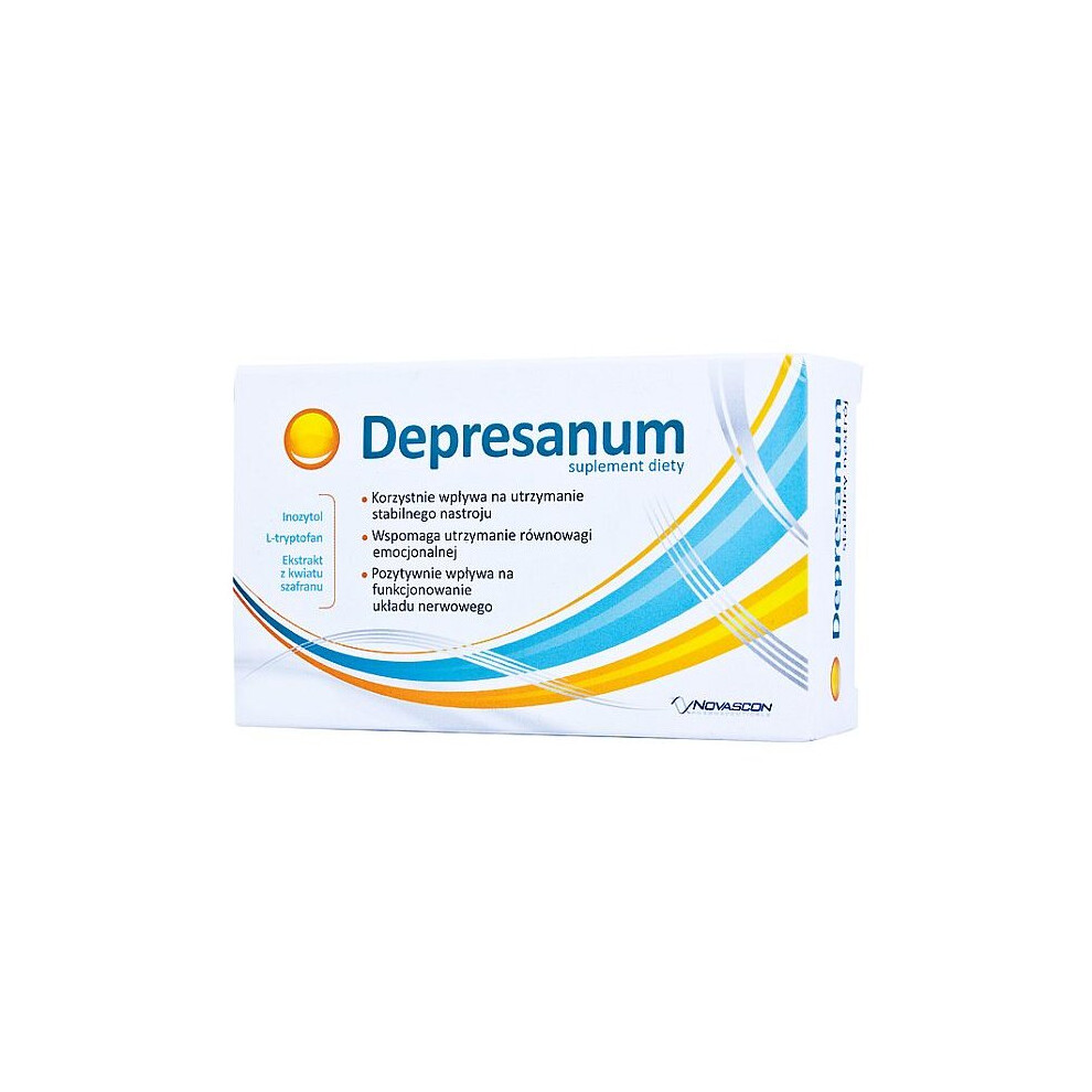 Depresanum 60 tablets Anti Stress Calming Herbal Tabs Stres Spokojny Sen Nerwica UK