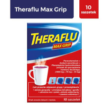 Theraflu Max Grip, 10 sachets Sore Throat Cold & Flu