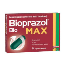 Bioprazol Bio Max 20mg, 14 capsules Heartburn Reflux