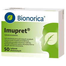 Imupret, 50 sugar-coated tablets Sore Throat Cold & Flu