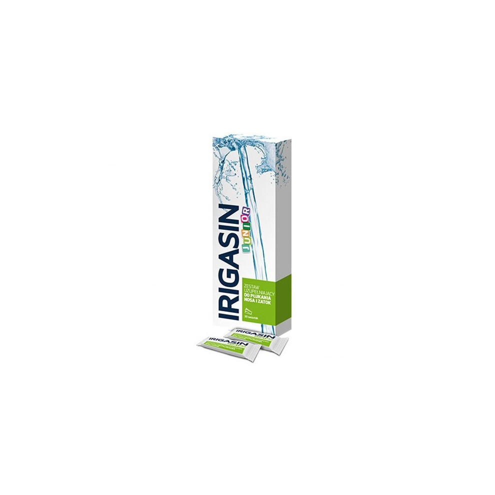 Irigasin Junior, Set (12 sachets + irrigator) for rinsing the nose and sinuses