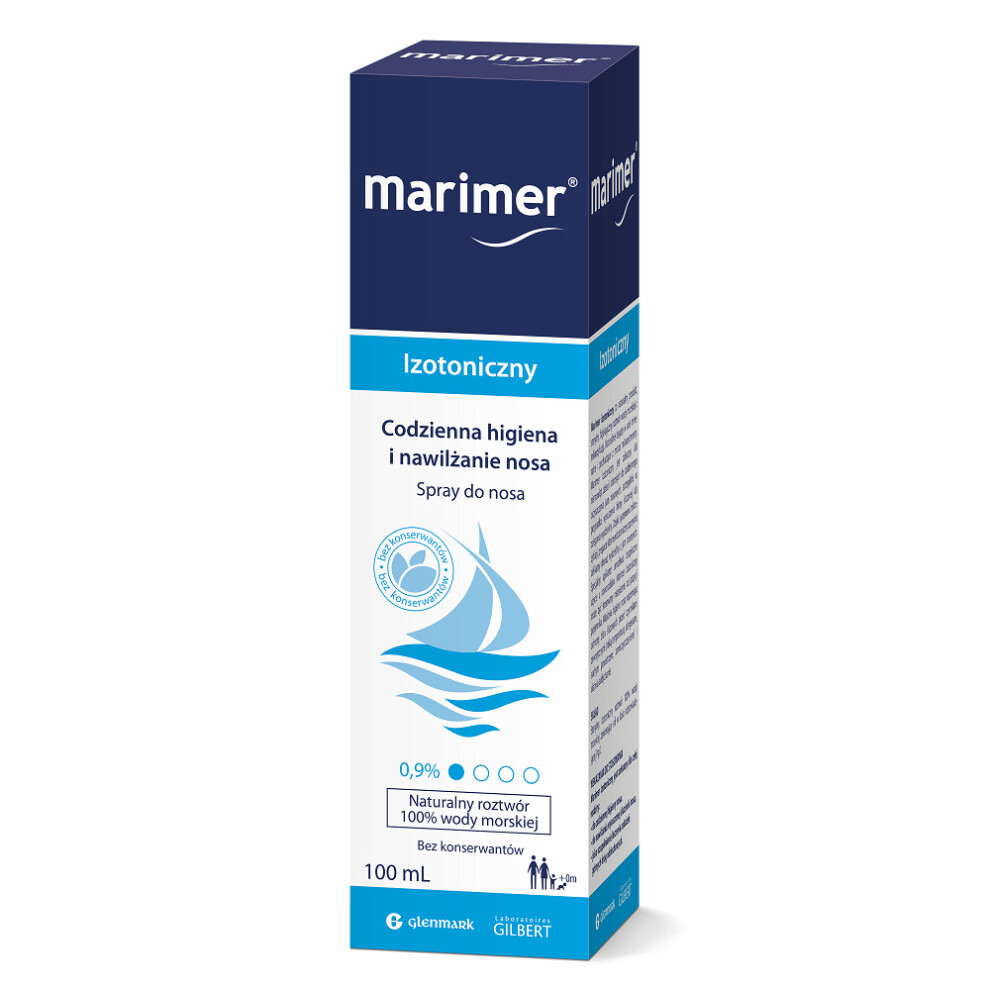 Laboratoires Gilbert Isotonic Marimer, Spray, 100 Ml For Rinsing The Nose And Sinuses