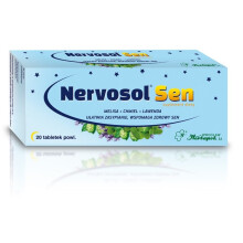 Nervosol Sen 20 tablets Calming Herbal Tabs Stres Spokojny Sen Nerwica