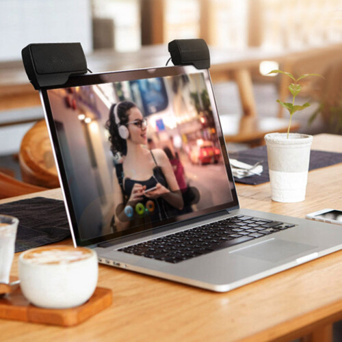 USB Clip-On Computer Sound Bar Stereo Laptop Desktop PC Notebook 1