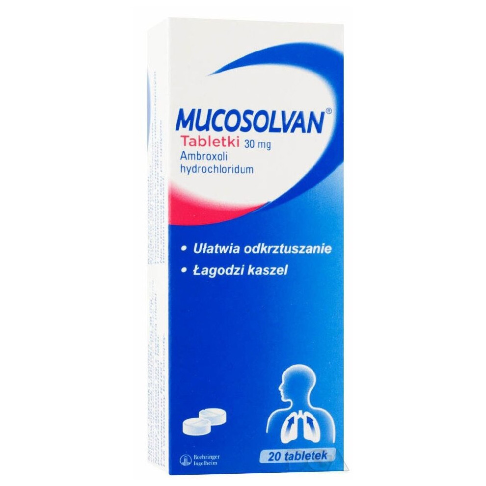 Mucosolvan, 30 mg, 20 tablets Sore Throat Cold & Flu UK Stock