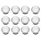 (12pcs, White Light) Solar-Powered Stainless Steel LED Deck Lights 1