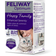 Feliway Optimum Refill for Cats 48ml – Advanced Feline Pheromone Complex for Calming Scratching, Urine Spraying, Fears & Anxiety