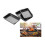 3 Roasting Tray Set Roasters with Racks Handles Non-Stick Carbon 2