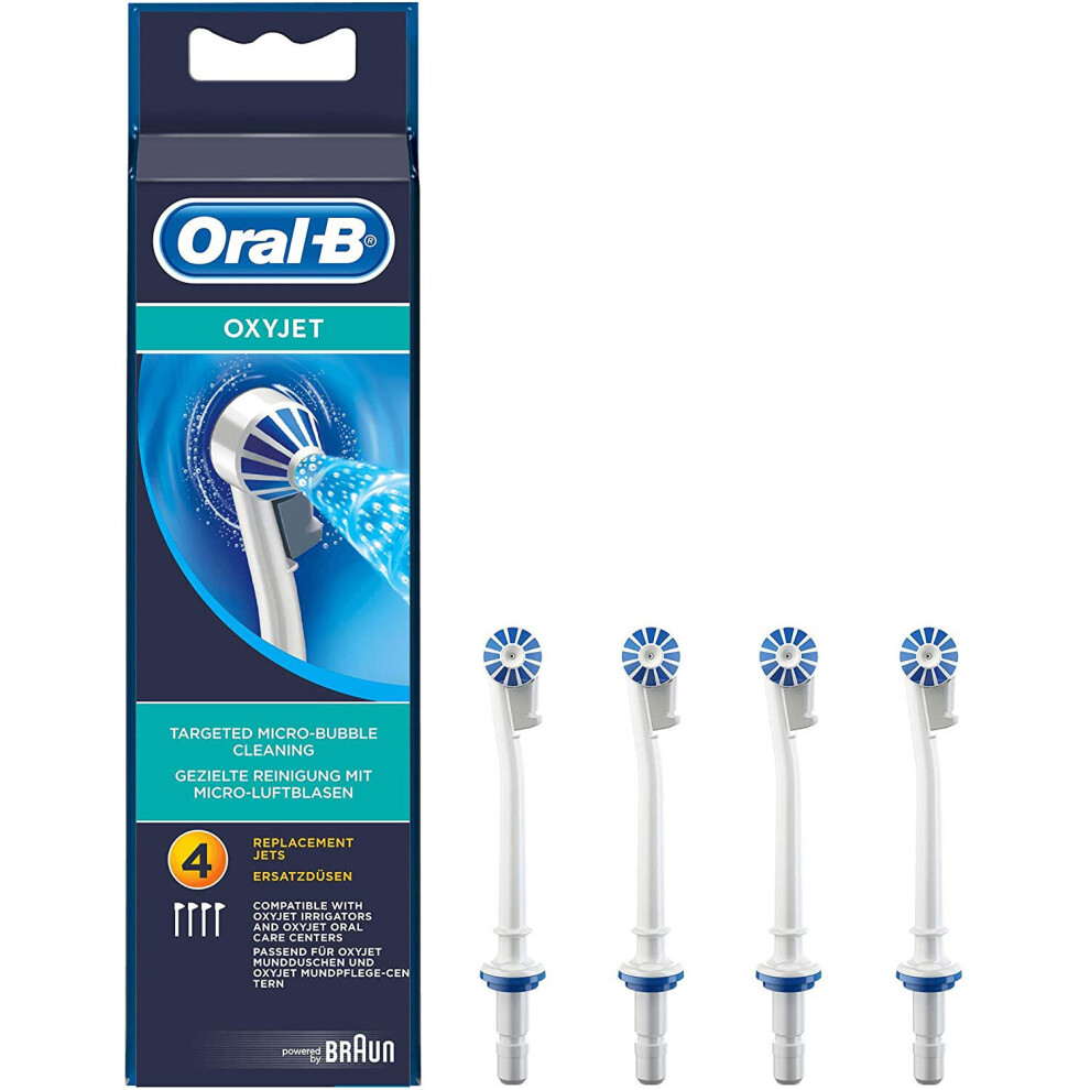 2 X Oral B OXYJET Replacement Jets (4pcs) - White