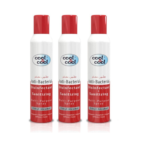 Cool And Cool Disinfectant And Sanitizing Multi Purpose Spray 300ml Pack Of 3 On Onbuy 2442