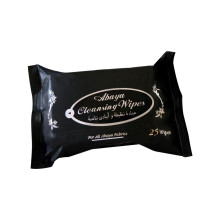 Cool & Cool Abaya Cleansing Wipes 25's, Gentle Fabric Cleaning, Removes Dust & Odors, Protects Black Shine & Softness