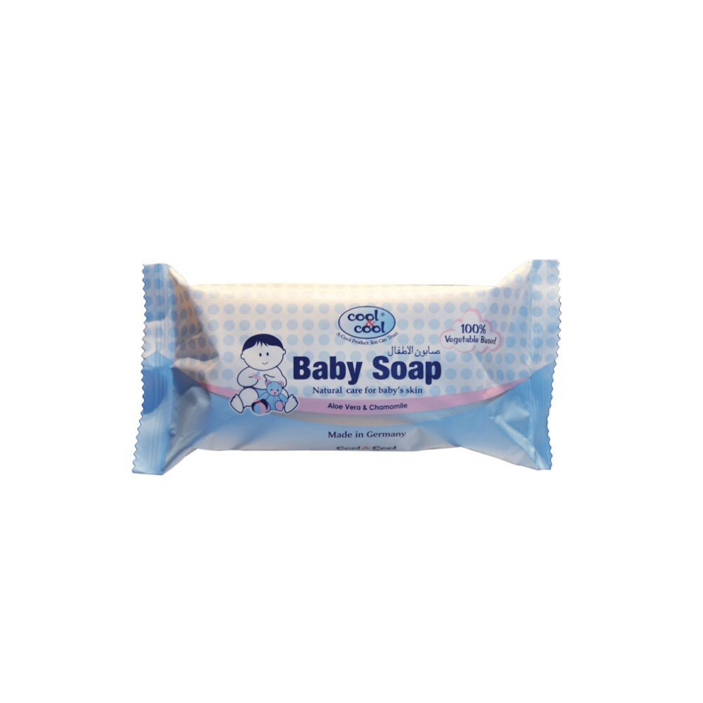 Baby Soap - Aloe Vera & Chamomile 125G | Gentle, Hypoallergenic Formula For Sensitive Skin, Moisturizing & Soothing Care Cool & Cool