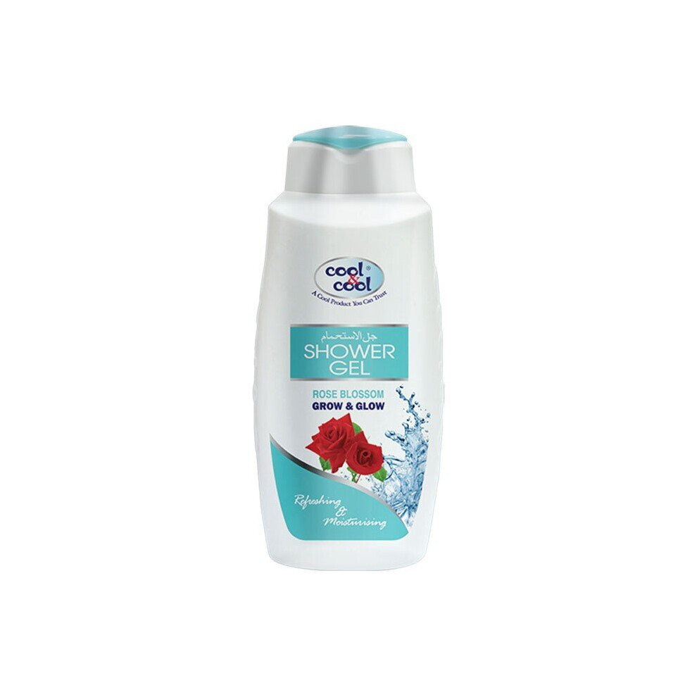 Cool & Cool Shower Gel Rose Blossom 500Ml | Moisturizing & Nourishing, Floral Scented Cleanser For Soft Skin, Hydrating Formula, Suitable For All Skin Types