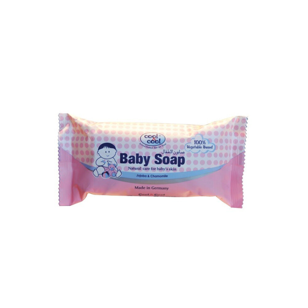 Baby Soap - Jojoba & Chamomile 125G | Gentle, Hypoallergenic Formula For Sensitive Skin, Moisturizing & Soothing Care Cool & Cool
