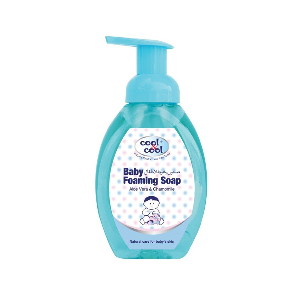 Baby Foaming Soap - Aloe Vera & Chamomile 350Ml | Gentle, Hypoallergenic Formula For Sensitive Skin, Moisturizing & Soothing Cool & Cool
